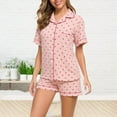 thumbnail image 1 of SHIXIAOO Ensemble de Pyjama d'Été pour Femmes à Manches Courtes avec Col et Poches, Maillot de Bain Grande Taille, 1 of 5