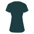 thumbnail image 5 of Plus Size Tees For Women V Neck Short Sleeve Built In Bra Pullover Tops Summer Casual Loose Basic T Shirts (XL, Navy), 5 of 7