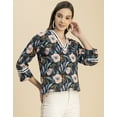 thumbnail image 3 of Moomaya Long Sleeves Round Neck Regular Printed Top - Women's Casual Printed Top, 3 of 9