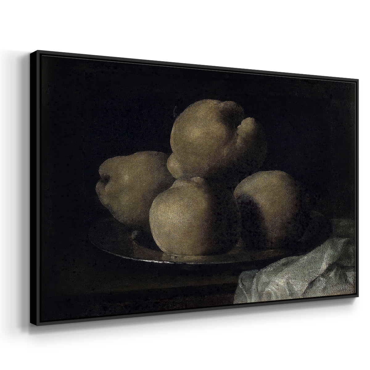 Vintage Botanical Print-IX By Wexford Home Framed in Black Wood Gallery Wrapped Canvas 27 in. x 41 in.