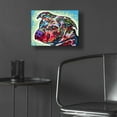thumbnail image 5 of Epic Art 'Bulls Eye' by Dean Russo, Acrylic Glass Wall Art, 16"x12", 5 of 8