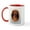 White/Red Inside, variant on CafePress - Dachshund Red Longhair 1 Mug - 11 oz Ceramic Mug - Novelty Coffee Tea Cup