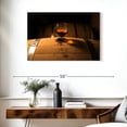 thumbnail image 3 of Elephant Stock Whiskey Glass On Barrel Wall Art - Horizontal Canvas Wall Art - Living Room Wall Decor - Food And Drink Canvas - Brown And Orange Decor - 36" x 24", 3 of 8