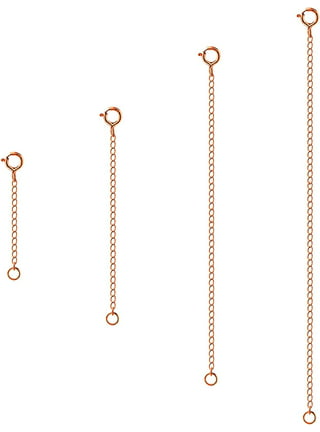 925 Sterling Silver Necklace Extender Gold Necklace Extender Gold Chain  Extenders for Necklaces 2, 3, 4 Inches