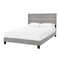 thumbnail image 3 of HomeFare King One Box Slat Bed in Glacier Gray Fabric, 3 of 7
