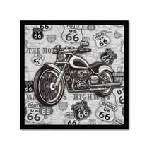 Trademark Fine Art 'Vintage Motorcycles On Route 66 18' Canvas Art by Jean Plout