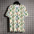 thumbnail image 3 of Camisetas de verano con estampado de árbol de Navidad para hombre, Camiseta con cuello redondo, camiseta de manga corta de marca de lujo, 3 of 4