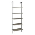 thumbnail image 3 of 5 Tier Ladder Shelf Open Wall Mount Ladder Bookshelf Storage Organizer with Metal Frame for Bedroom Living Room Office, 3 of 5