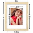 thumbnail image 3 of decorUhome 8x10 Distressed White Picture Frame Set of 9, Display 5x7 Pictures with Mat or 8x10 without Mat, Photo Frames for Wall or Tabletop, 3 of 9