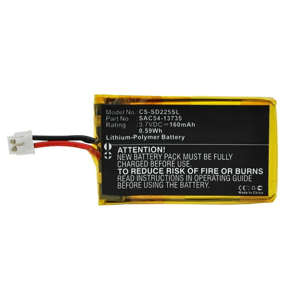 Replacement Battery for SportDOG FieldTrainer 425,FieldTrainer 425S,SD-425,SD-425 Camo,SD-425CAMO,SD-425E receiver,SD-425S,SD-425X,SD-425X Camo,SD-425XS,SD-575,SD-575E,SD-825,SD-825E receiver,160mAh