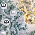 thumbnail image 4 of ¡No Te Lo Pierdas!, Adornos navideños de 6 cm, 12 piezas, bolas navideñas galvanizadas, juego de adornos navideños colgantes para árbol de Navidad Akmoler, 4 of 9