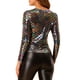 thumbnail image 3 of INSPIRAR CHIC Blusa de Noche Brillante de Manga Larga con Cuello Redondo Ajuste Regular 2XL Colorida, 3 of 6