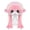 Pink, variant on Full Head Plush Anime Cat Head Mask,Kawayi Fursuit Animal Mask,Masquerade Therian Animal Headgear Outfit Accessories