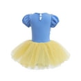 thumbnail image 6 of ATAIKU 3-9Y Kids Girls Princess Ballet Dress Short Sleeve Leotards Skirted Tutu Dancewear Halloween Christmas Party Dress, 6 of 7