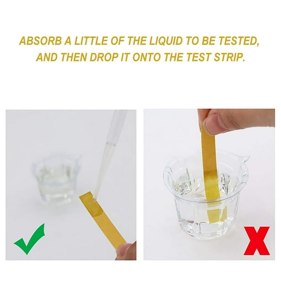 Eye Dropper Water Test Paper,2Packs of 160pcs pH Ph Test Strips Ph Test Paper Professionally Tested