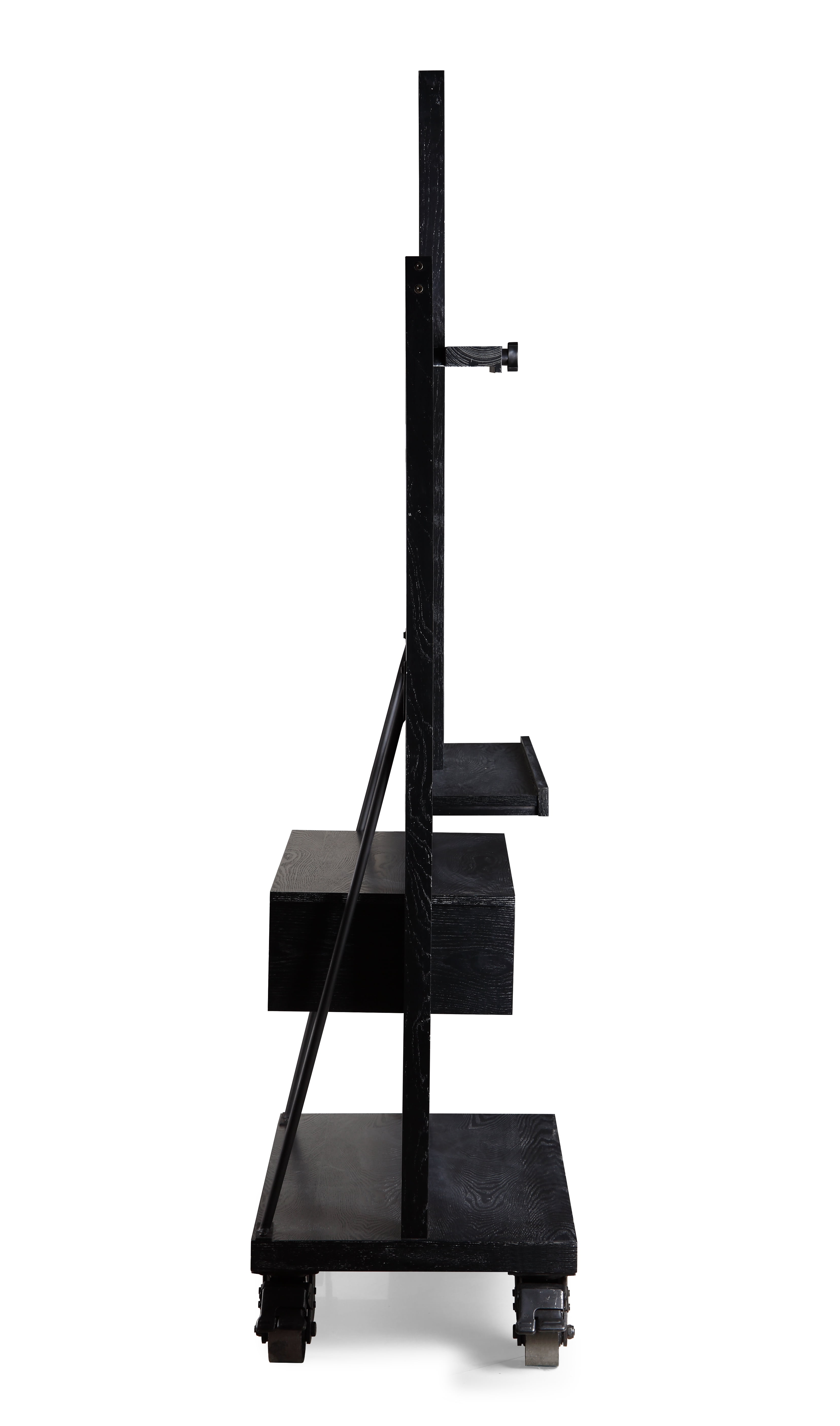 Posh Pollen Cullen 41" Black TV Modern Wood Media Entertainment Stand