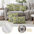 thumbnail image 6 of Yellow Cashew Flower Outdoor Waterproof Pillow Covers, Retro Ethnic Abstract Country Decorative Rectangle Throw Pillowcase Sofa Cushion Sham for Patio/Couch/Chair, 20"x12" 2 Pack, 6 of 8
