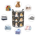thumbnail image 6 of Xecao Cute Bee Gnome Print Laundry Hamper Basket,designed for Blanket Storage and Nursery Clothes in the Bedroom, 6 of 8