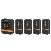 COMICA Microphone System,- Clip-on Mic Lavalier Clip-on Screen Vimo Q Wireless Ideal Presentations Live + 4pcs Screen 200m Noise Wireless Lavalier + Box 16h Duration Receiver + Reduction - Ideal