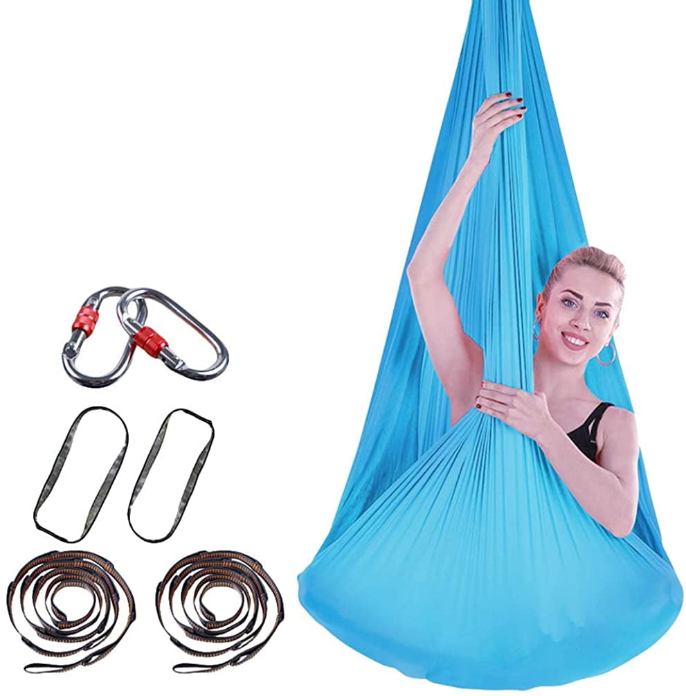 Silk Aerial Yoga Swing & Hammock Kit for Improved Yoga Inversions