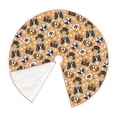 thumbnail image 2 of KLL Cute Dogs Head Christmas Tree Skirt 30" ,Party Decorations Farmhouse for Christmas Decorations Holiday Party, 2 of 6