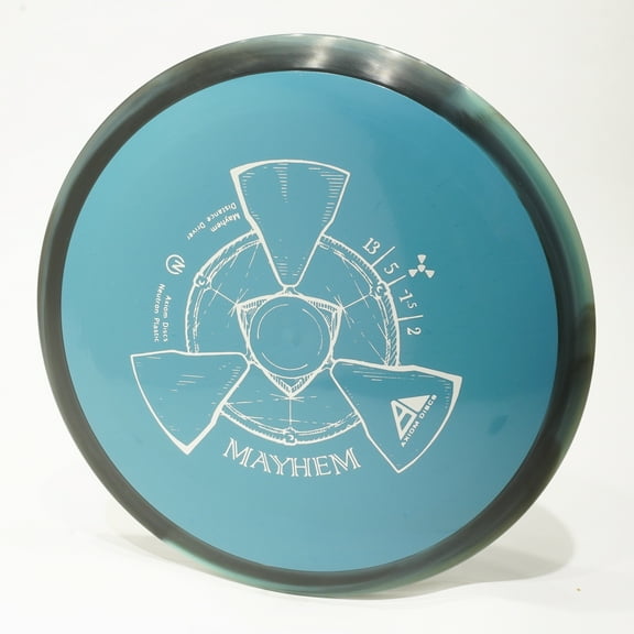 Axiom Neutron Mayhem Disc Golf Distance Driver, Pick Your Disc 170g Blue w/ Black Swirl Rim