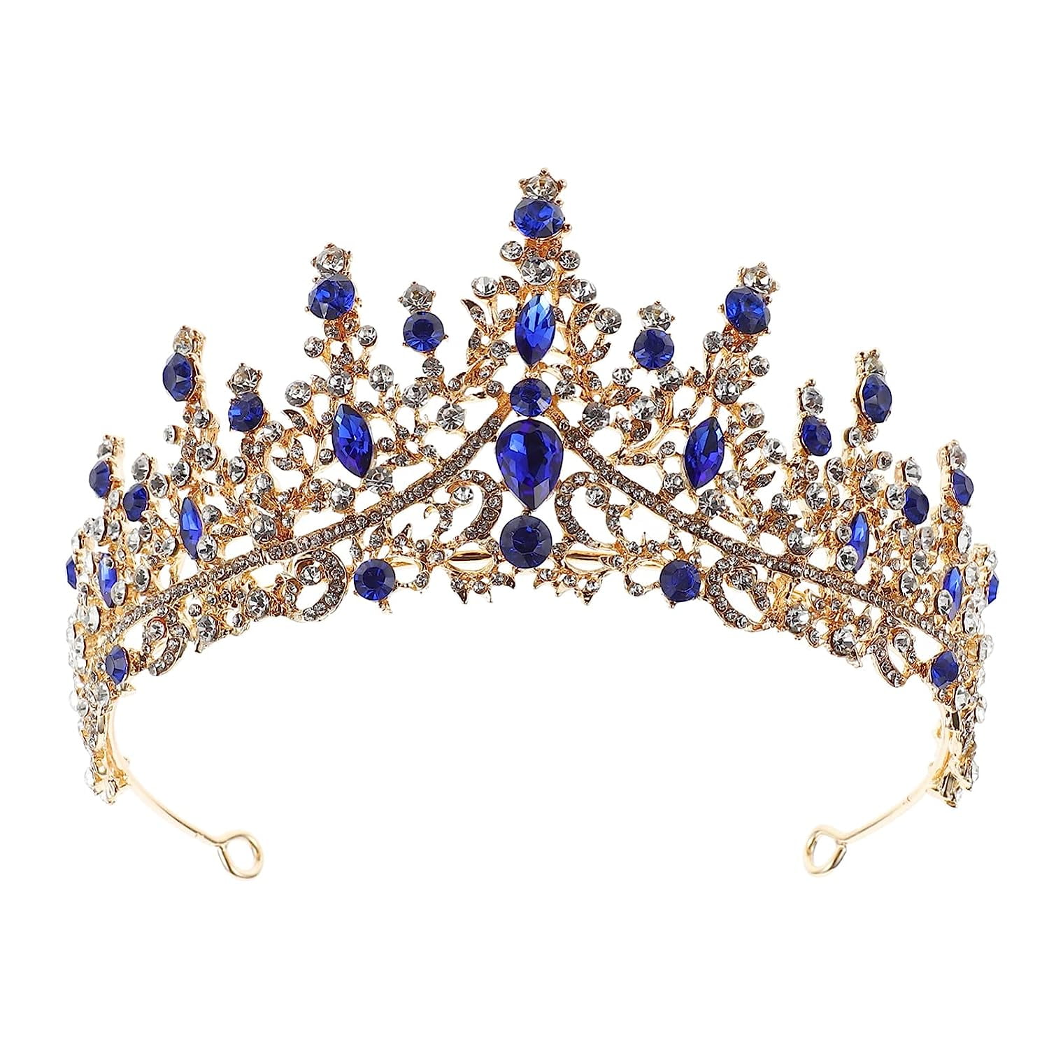 Crystal Bride Crown Wedding Tiara Rhinestone Baroque Queen Crown Bride