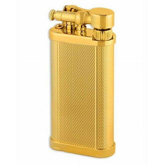 Old Boy IM Corona Butane Pipe Lighter 90 Degree Flame Gold Barley - 1205