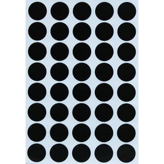 Round Dot Stickers Labels in Assorted Sizes 188 / Black