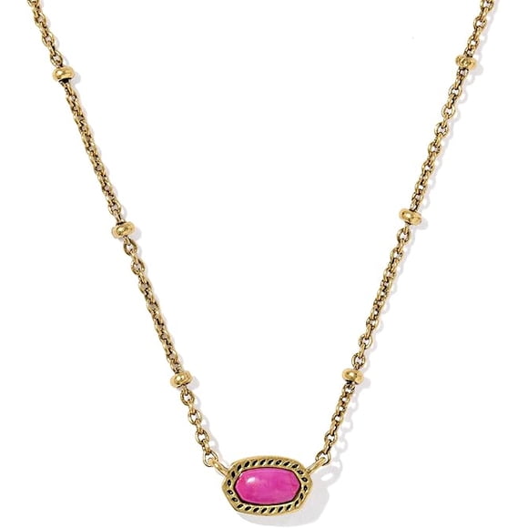Kendra Scott Mini Elisa Vintage Gold Satellite Short Pendant
