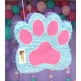 APINATA4U Teal Purple & Pink Paw Print Pinata Puppy Party Favor