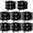 black, variant on Jiibva White Cube Dice Aluminum Film Party Balloons for Casino Theme Parties
