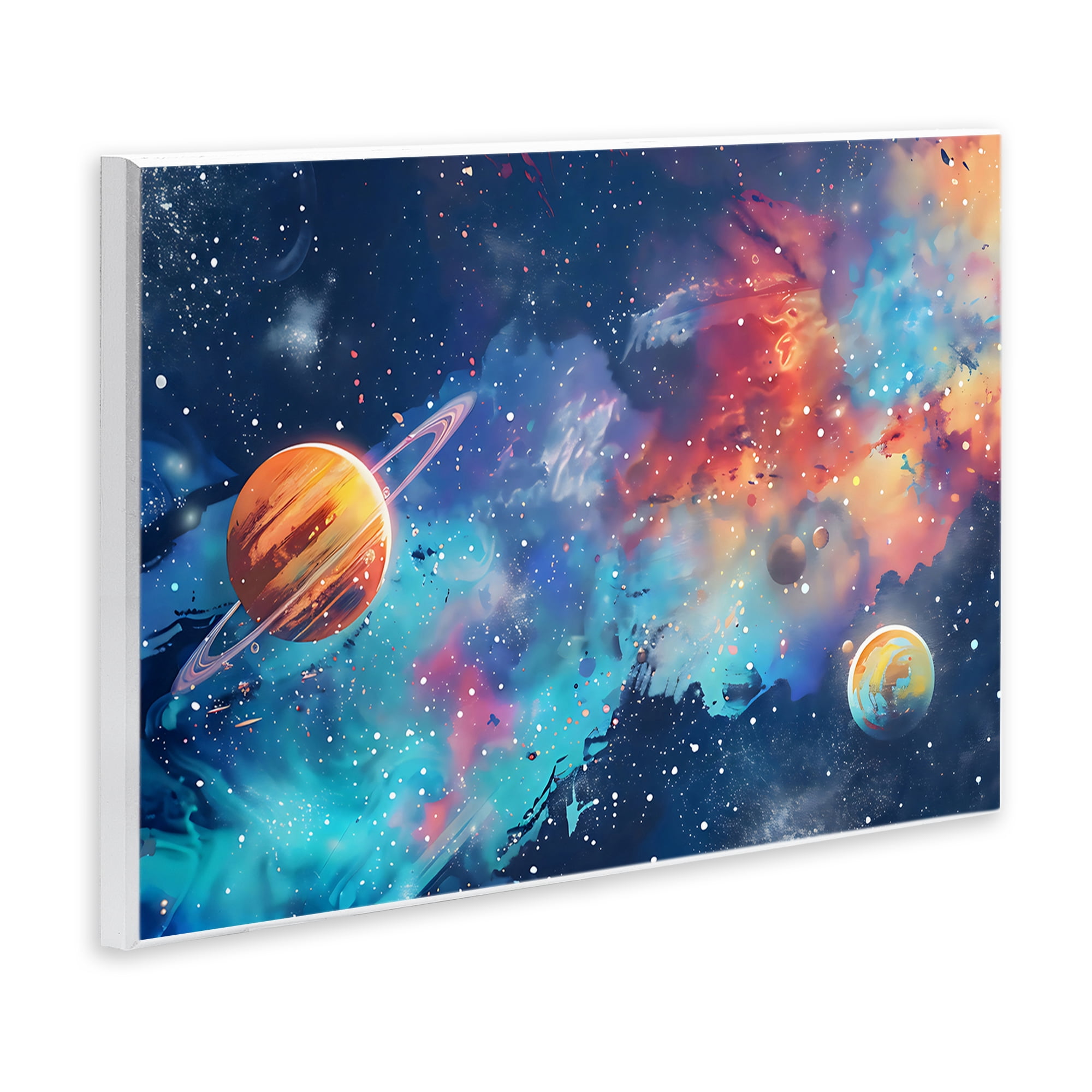 Stupell Industries Nebula Dreams Scattered Planets Wall Plaque Art, design by Creative Studio