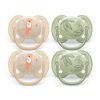 Philips Avent Ultra Soft Pacifier - 4 X Soft and Flexible Baby Pacifiers For Babies Aged 0-6 Months, Bpa Free with Sterilizer Carry Case (Model SCF091/24)