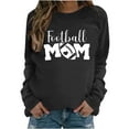 thumbnail image 1 of Pisexur Chandails en Molleton pour Femmes Imprimé Graphique Lettre Chandails en Molleton de Football pour Femmes Chandails en Molleton d'Automne Décontractés Col Rond Chandails en Molleton Manches Longues pour Femmes Blouses Coupe Ample Pull Tops, 1 of 2