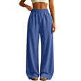 thumbnail image 4 of Breezora Womens High Waist Wide Leg Sports Pants Loose Fit Athletic Trousers with Pockets for Yoga Gym Running Workout Casual, 4 of 9
