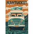 thumbnail image 4 of Nantucket, Massachusetts, Letterpress, Camper Van (1000 Piece Puzzle, Size 19x27, Challenging Jigsaw Puzzle for Adults and Family, Made in USA), 4 of 4