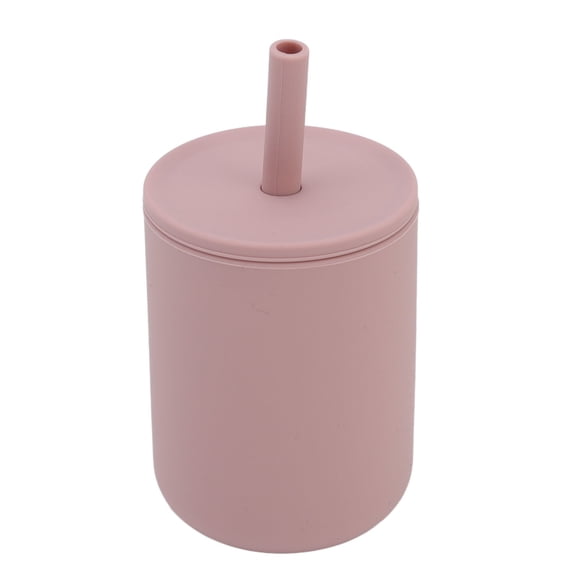 Vaso de silicona BuyWeek con pajita para niños pequeños 210 ml
