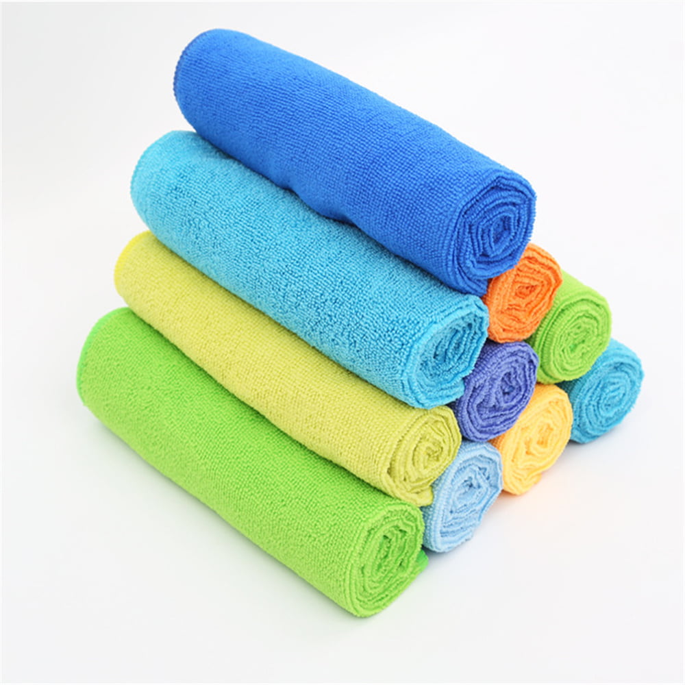Pack of 8 Microfiber Cleaning Cloth Size 12 x 16 in Multi-Functional Cleaning 
