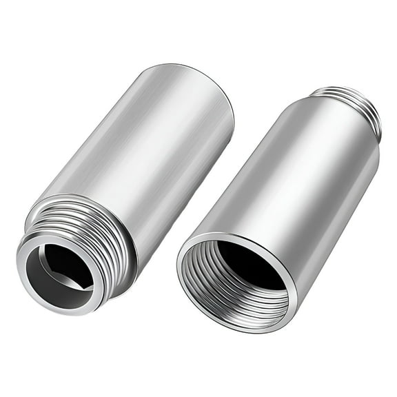 HIBIBUD 2 Pack Shower Head Extension Arm [50mm/2 Inch] Shower Head Extender Stainless Steel Handheld Shower Pipe Extension