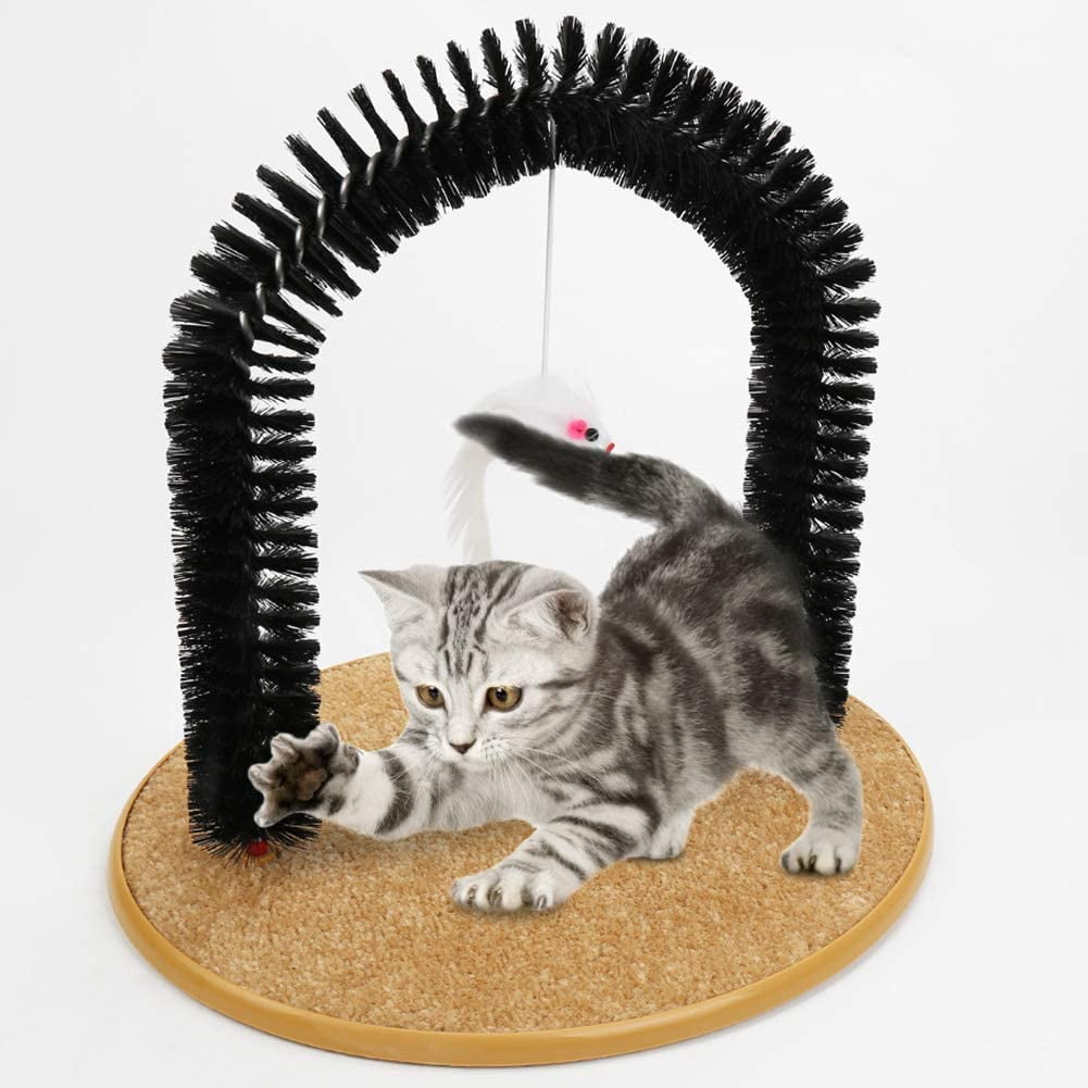 Cat Arch Scratcher, Cat Self Groomer Brushes For Indoor Cats, Cat Face Scratcher Brush Arch Scratching Board Scratch Pad Massager For Shedding