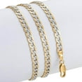 thumbnail image 5 of Gold Chain Necklace Men Women Cuban Link Chain Male Necklace Fashion Men's Jewelry, 5 of 8