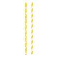 thumbnail image 2 of Way to Celebrate! Neon Yellow Polka Dot & Striped Paper Straws, 30ct, 2 of 2
