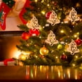 thumbnail image 5 of Vikakiooze 2022 Christmas Ornaments Pendant Wooden Bells Christmas Tree Hanging String Christmas Decorations, 5 of 6