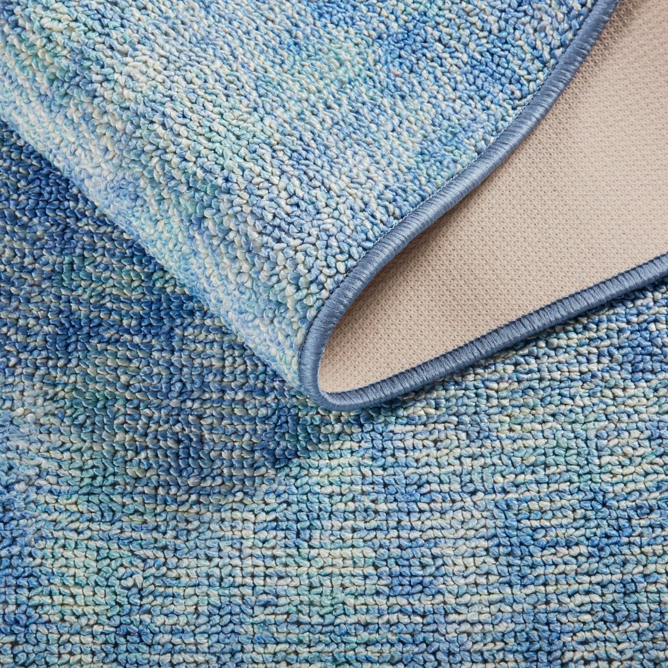 Mainstays Washable Indoor Area Rug, Abstract Blue, 35.43"x55.12"