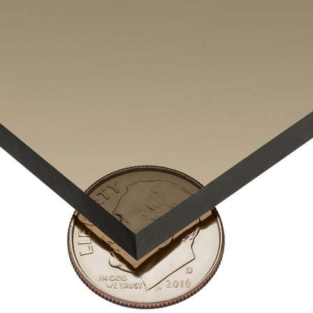 Tinted Bronze Polycarbonate Sheet - 1/8" Thick x 12" Wide x 24" Long