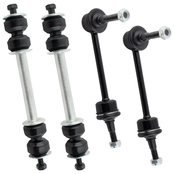 BOXI (Set of 4) 2x Front Stabilizer Sway Bar End Links   2x Rear Stabilizer Sway Bar End Links Fit for Ford Crown Victoria Lincoln Town Car Mercury Grand Marquis 1995 1996 1997 | Replace K8853 K8848