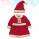 thumbnail image 5 of Disfraz de Papá Noel para niña, disfraz de fiesta de Navidad con sombrero (rojo, 150 cm), 5 of 7
