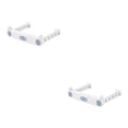 thumbnail image 2 of Cateissary Soporte para bolsas de basura Montado en la pared Cocina Colgando Toalla Bolsas de basura Colgador Puerta del gabinete Estante Suministros de Gris blanco 2piezas Cateissary CBP210314, 2 of 6