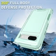 thumbnail image 2 of for Google Pixel 8A Case, [Shockproof] [Anti-Dust] [Heavy Duty Military Protection] Protective Anti Scratch Dual Layer Tough Rugged Hybrid Bumper Phone Case Cover for Google Pixel 8A, Green, 2 of 8